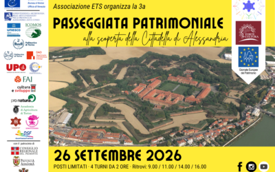 Passeggiata Patrimoniale 2026 nella Cittadella di Alessandria